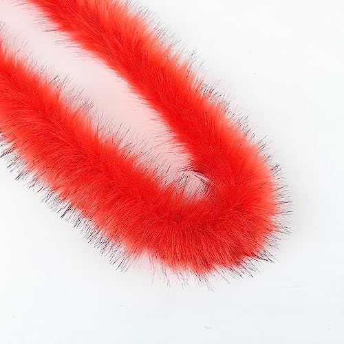 Anevous 3m Boa zum Basteln, Einfarbig Federboa, Flauschige Federschal, Federstreifen Hochzeit Dekorationen für Nähen Kunsthandwerk Dekoration, Kostüm-Accessoire, Party, Karneval,Orange