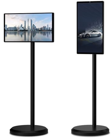 BDJSN Monitor Smart Screen Portatile da 21,5 Pollici, Touch Screen a 10 Punti Ruotabile 1080P con Fotocamera da 8 MP, 4+64G, Android 12, Batteria Integrata (6-8 Ore), Bluetooth E WiFi