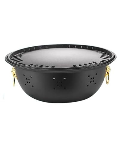 Barbecue Portatile, Barbecue Portatile, Barbecue da casa, Barbecue a carbonella, Tavolo, griglia Antiaderente per Esterni con griglia a Maglie e teglia per arrosti, braciere a carbonella per