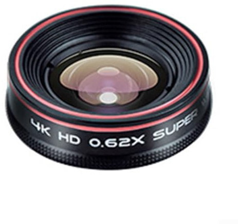 Kit obiettivo per smartphone, grandangolo 120 gradi fisheye 235 gradi macro 25x miglioramento fotografia per fotocamera del telefono cellulare nero (obiettivo grandangolare)