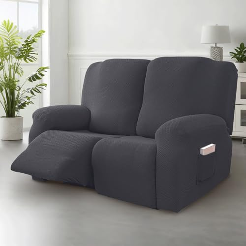 BUERPINKING Sesselbezug Set, All-Inclusive Sessel überzug, Sesselschoner für Relaxsessel und Fernsehsessel, Stretch Waschbar Stuhlbezug mit Taschen, für Fernsehsessel Liege Sessel