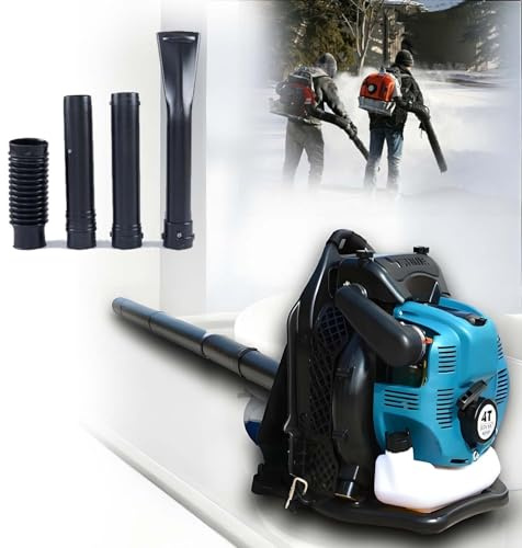 CUTANGELAR Souffleur À Dos Moteur Haute Efficacité, Conception Légère 9.5kg 12CV, Vitesse Air Maximale pour Nettoyage Polyvalent Jardin Et Route, Idéal Poussière, Feuilles Et Neige.(Blue)