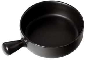 Zanthicia Ensaladera Portátil Con Mango Color Sólido Reemplazo Cocina Desayuno Fideos Instantáneos Sopa Fruta Cuencos Vajilla, Negro