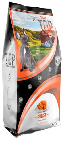 Pet's Garden Top Chicken - Crocchette Cani Gusto Pollo Cibo Secco Alimento Adatta al Mantenimento di Cani Adulti Taglia Media Tutte le Razze Sacco da 3 kg Prodotto Italiano