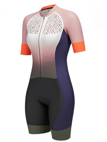Triathlon cykeldräkt för kvinnor – professionellt lag kortärmad cykeldräkt andningsbar cykel en del jumpsuit XS-2XL