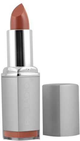 Palladio Herbal Lipstick, Rich Pigmented and Creamy, Infused with Aloe Vera, Chamomile & Ginseng, Prevents Lips from Drying, Combats Fine Lines, Long Lasting Lipstick, Brownie