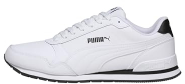 Puma unisex - vuxen ST Runner Leather Adult Sneakers, V2 WHITE, 45 EU