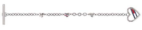 Tommy Hilfiger Jewelry Gliederarmband für Damen aus Edelstahl mit einem Herzförmigen Anhänger - 2780111