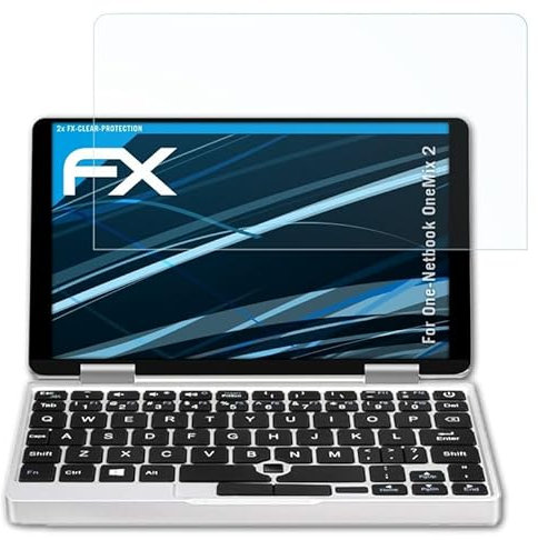 atFoliX Screen Protection Film compatible with One-Netbook OneMix 2 Screen Protector, ultra-clear FX Protective Film (2X)