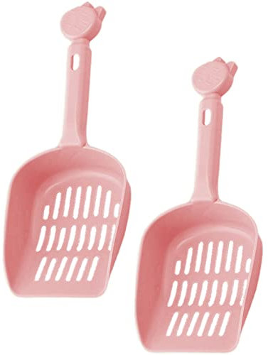 wiiAiloo 2 Pcs Pet Spreading Scoops Strong Plastic Cat Litter Scoops Cat Litter Shovels for Clean Pet Cat and Dog Feces (Random Color)