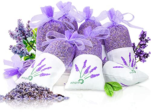 8 Packs French Lavender Sachets for Drawers and Closets Fresh Scents