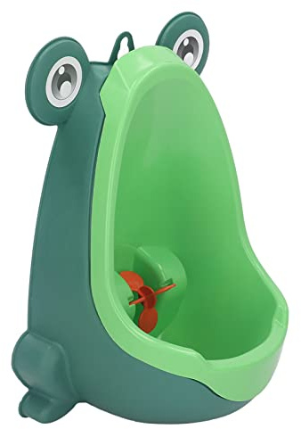 Urinoir D'Entraînement de Grenouille Mignon, Toilette Murale D'urgence à Ventouse pour Garçons, Enfants, Entraînement de Pipi avec Moulin à Vent Amusant pour Camping-car, Voyage (Vert)