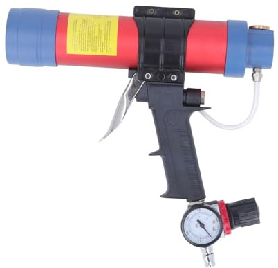 310ml Pneumatic Caulk Gun, Air Caulking Gun Adjustable Pneumatic Glass Glue Sealant Caulk Gun
