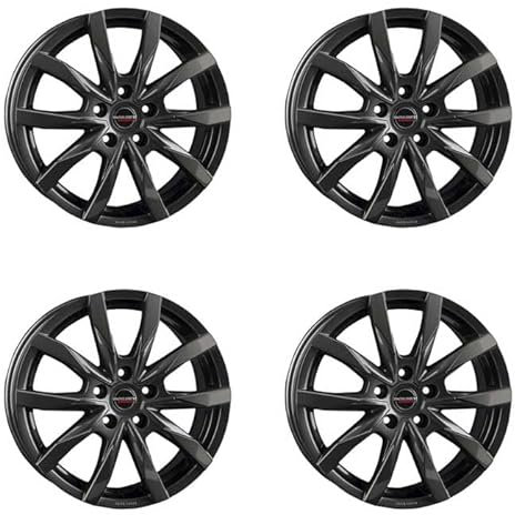4x Borbet Felgen CW5 7.5x18 ET53 5x120 mistral anthracite glossy kompatibel mit VW Amarok Crafter T5 T6 T6.1 Multivan T6.1 Transporter T7 Touareg