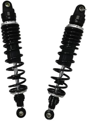 HRQCTIM Motorrad Federstoßdämpfer Für Suzuki 7mm Feder 280mm 290mm 305mm 320mm 330mm 340mm 350mm 360mm Motorrad Dämpfung Stoßdämpfer Einstellen(300mm Black 2 pcs)