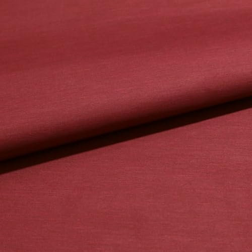 TOLKO Verdunklungsstoff Meterware 100% Lichtdichter Stoff | 280cm breit | Gardinen Vorhangstoff Verdunklungsvorhang Verdunklungsrollo Beschattung Sonnenschutz Stoffe zum Nähen (Rot)