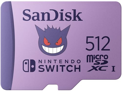 Carte mémoire micro SD Sandisk Nintendo Switch System Pokemon 512Go