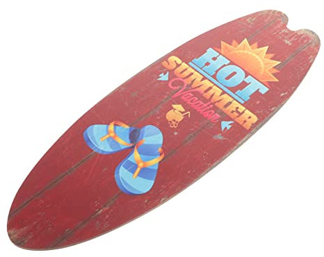 Levemolo Sommer Surfboard Wandkunst Dekoration Vintage Holzschild Für Strand-themenpartys Rustikales Wanddekor Für Bars Und Ferienhäuser Tropisches Design Holzmaterial Mit Feiner