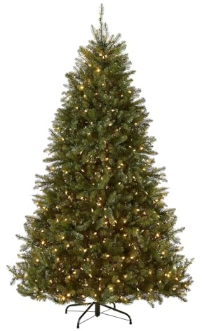 CMYAOYC Árbol de Navidad Preiluminado, Árboles de Navidad Artificiales con Puntas de Ramas de PE y PVC, 120/150/180/210/240/300 cm, Decoración Navideña para el Hogar y la Oficina(6ft/180 x 100 cm)