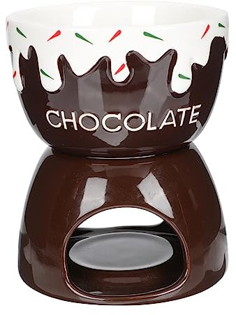 Cabilock Service À Fondue Électrique Fondoir À Chocolat Chauffe-Fromage Chauffe-Beurre Chauffe-Glace Bol À Yaourt pour Réunions De Famille
