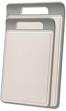 NESPIQ Tabla para Picar De Cocina Tabla De Cortar De Plástico De Paja De Trigo, Tabla De Cocina para Cocinar Al Vapor, Tabla para Frutas, Tablas De Cortar para El Hogar, 2 Uds. Utensilios De Cocina