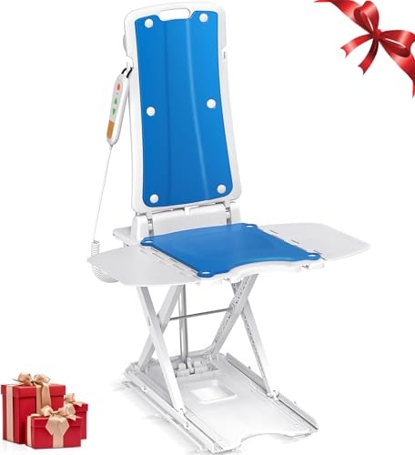 VOCIC Asientos de elevación eléctricos – Silla elevadora Multifuncional, Ajustable hasta 48 cm, Ayuda para levantarse del Suelo, Soporte hasta 136 kg, Ideal para Personas Mayores