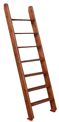 Echelle de Lit Camping Car Échelle En Bois Pour Lits Superposés, Échelle Pour Lits Hauts, Escabeau Pour Lit Mezzanine, Pour Enfants Et Adultes, 1,25 M X 1,5 M X 1,75 M(B,4 step 1.25m/49.2in/4.1ft)