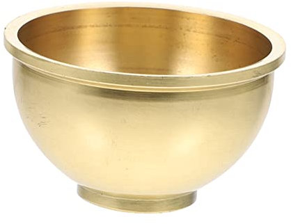 Cabilock 1 Pezzo Coppa Offerta Buddista Rame e Compatta per Decorazioni Domestiche e Cerimonie Religiose Realizzata Rame con Finitura Lucida Resistente