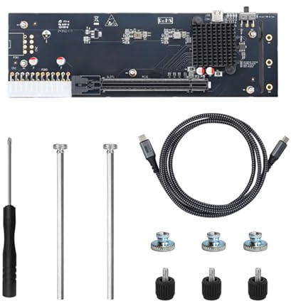 Base de GPU externa USB tipo C con velocidad de 40 Gbps, soporta RTX3060 y GTX1060, potencia de carga inversa, base de tarjeta gráfica externa