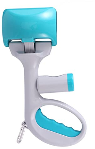 HEMOTON Ramasse Crottes Portable pour Chiens et Pince à Déchets avec Long Manche Ergonomique Accessoire Durable pour Nettoyage Extérieur et Hygiène
