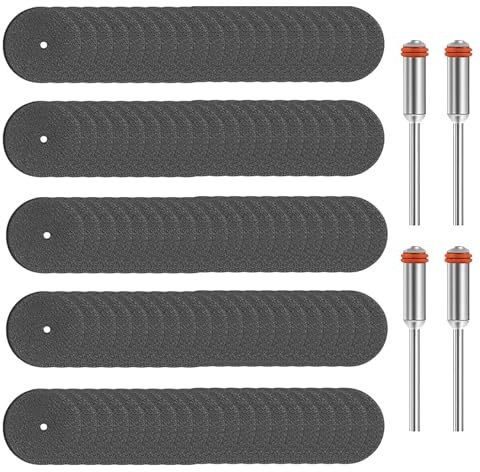 104 Pcs Cutting Discs, Rotary Tool Accessories, Rotary Tools, For Diy, Crafts & Metalworking, Compatible With Rotary Tools