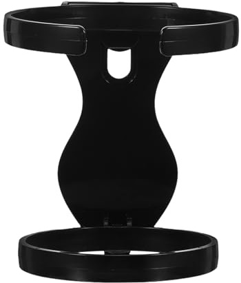 ROMISBABA Portavasos Plegable Negro para Bolso de Mano Bolsa Perforada, Accesorio Portátil para Bebidas, Compatible Tazas Grandes, Adecuado para Viajes, Playa y Actividades al Aire Libre