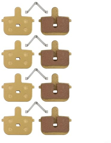 4 Pair Metal Disc Brake Pads for Kugoo G Booster Electric Scooter, 29.5mm Brake Shoes Compatible with Tongli Caliper Pads and Forever Brakes(Full Metal)