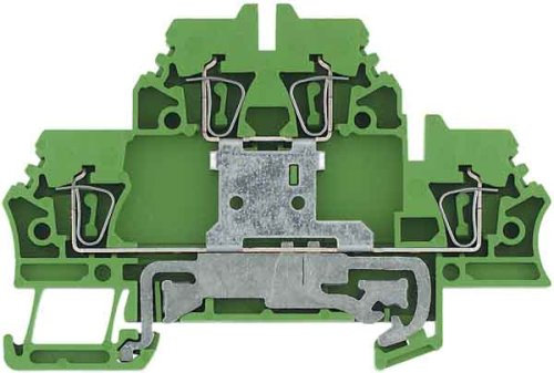 Weidmüller 1690000000 ZDK 2.5PE - Morsetti da terra modulari a 2 piani, 2,5 mm2, confezione da 50