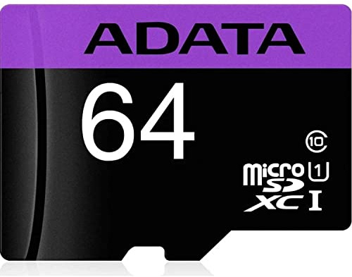 ADATA Premier microSD 64GB Memory Card, gray
