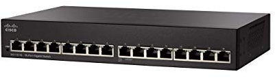 Switch non gestito Cisco SG110-16 con 16 porte Gigabit Ethernet (GbE), protezione limitata a vita (SG110-16-EU)