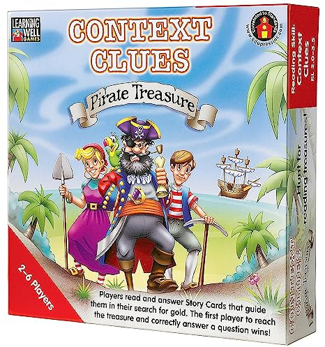 Edupress Learning Well Context Clues: Pirate Treasure Games, Level 2.0-3.5 (EPLRN302)