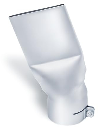 Steinel Winkelflachdüse 74 x 3 mm, zum Schweißen von Folien und Planen, für Industrie- Heißluftpistole HG 5000 E