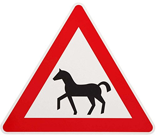 ORIGINAL Verkehrszeichen Nr. 101 ACHTUNG PFERDE 630 mm Hinweisschild Verkehrsschild RAL-Gütezeichen Schild Verkehrsschilder Schilder Gefahrenzeichen Vorsicht Warnung Pferd Warnschild Straßenschild