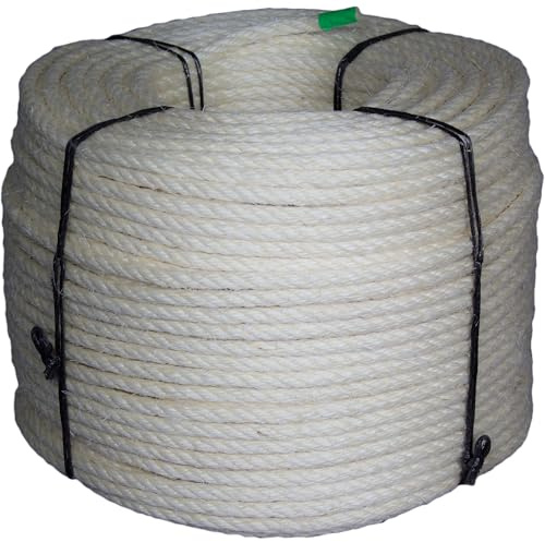 Kratzbaumland Qualitäts-Sisalseil aus Madagaskar-Faser, 6-12 mm, 100 Meter (10 mm)