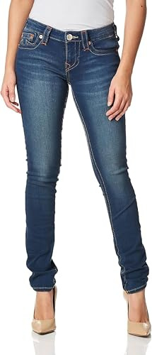 True Religion Jeans Ajustados Stella de Talle bajo para Mujer, Atrapasueños., 33W