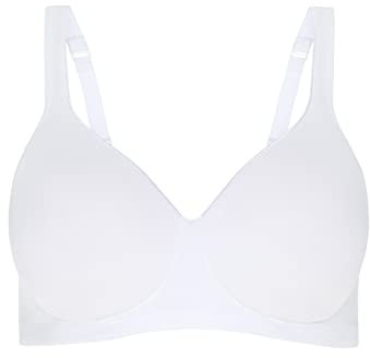Jockey Forever Fit Women's Full Coverage Molded Cup Bra, White, 3XL