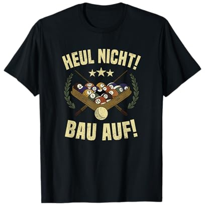 Billard Pool Snooker Ball Billardspieler Kreide Billardkugel T-Shirt