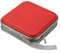 CD DVD Case, 40 Discs Capacity Portable Travel CD Case Storage Album Bag Plastic Bag Case - Double Side DVD DJ Disc Organizer with Hand Strap Protective Zipper Storage Wallet Hand Bag (Red)