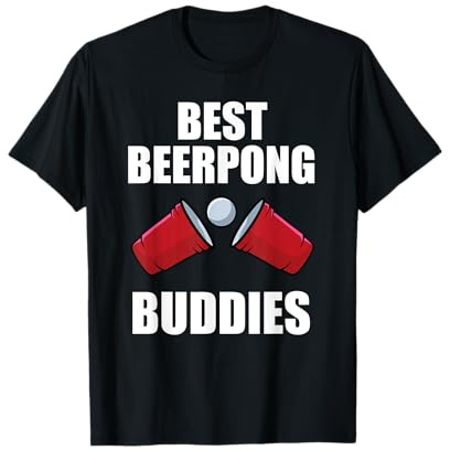 Best Beerpong Buddies Freunde Trikot Party Bierpong Champion T-Shirt