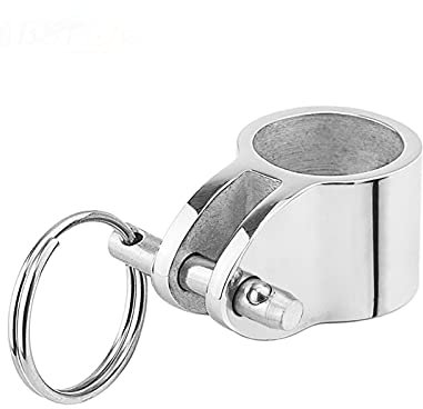 Stainless Steel 316 Jaw Slide Clamp with Quick Release Pin 1 Inch 25mm Bimini Top Hinged Slide Fitting Hardware Marine Boat