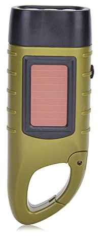 ciciglow Dynamo-Taschenlampe, tragbar, solarbetrieben, mit Kurbel, Dynamo, für Camping, Bergsteigen und Zelt, Outdoor-Aktivitäten, Notleuchte