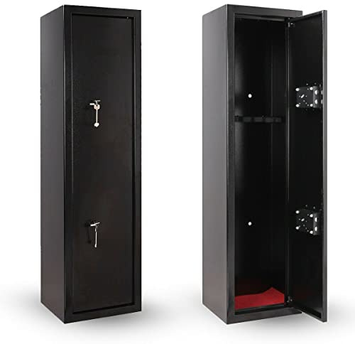 Gun Cabinet Lockable 3 or 6 Gun Safe Rifle Firearm Steel Cabinet Safe BS7558/92 Police Approved (6 Gun Cabinet)