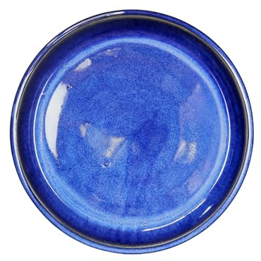 TucanoHamburg Steinzeug Blumentopf-Untersetzer Teller Blau 21cm frostfest
