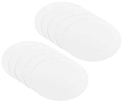 PATIKIL 3-inch Round Cardboard Paper, 50 Pcs Blank Disc Circles Slices for Party Decorations DIY Craft Arts Drawing Painting Writing, White